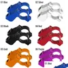 Gidon 2pcs motosiklet bisiklet atv dikiz ayna braket montaj adaptör tutucu kelepçe vidası cnc alüminyum 22/8 damla teslimat otomatik dh7bq