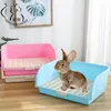 小動物の供給Shuangmao Hamster Pet Cat Rabbit Cornerトイレトレイクリーン屋内トイレトレーニングトレイペット230925