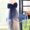 Curtain Poles Simple Modern Sheer Gauze Bowknot Curtain Buckle Straps Curtain Holders Tieback Clip Home Bedroom Curtain Accessories Decor 230926