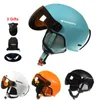 Casques de ski Casque de Ski de haute qualité lunettes intégralement moulées PCEPS Sports de plein air Ski Snowboard casques de planche à roulettes pour unisexe 230925