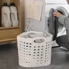 Laundry Bags Hollowed Clothes Hamper Hanging Storage Basket Portable Spacious Baskets With Carry Handles Ideal For Bedroom