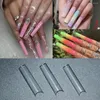 Unhas Falsas 500 pçs/saco XXL Pontas de Unhas Quadradas Retas Sem Curva C Francesa Meia Capa Artificial Claro Falso Manicure Acrílica