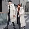 Parkas pour hommes 2023 nouveaux hommes femmes x-long épais hiver) vestes chaudes femme coréenne coupe ajustée 90% duvet de canard blanc manteau en duvet blanc L230926