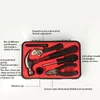 Professionele handgereedschapsets 17 stks / set Huishoudelijk gereedschap Set Inclusief hamersleutel Schroevendraaiertangkit voor thuis / kantoor / auto