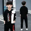 Clothing Sets Boys winter Autumn Clothes Set Sweatshirt Pants Tracksuits Kids Sport Suit Children 7 8 9 10 11 12 13 14 15 Year 230926