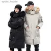 Parkas masculinas novas jaquetas brancas para homens moda espessada quente gola de lã longa grande bolso safari jaqueta masculina mulheres estilo coreano unissex l230926