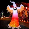 Party Decoration 240cm Halloween Inflatable Ghost with Rotating Flame Light Horror Halloween Decoration for Home Outdoor Yard Glowing Ghost Props T230926