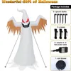 Décoration de fête Halloween Gonflables Creepy Ghost Evil Soul 8 pieds Décorations extérieures effrayantes Blow up Ghost avec Burning Fire Flam Party Toys T230926