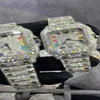 Moissanite Mosang Stone Diamond Watches Dostosowanie może przejść test męskiego automatycznego ruchu mechanicznego Wodoodporne zegarek TOP224J