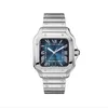 Nouvelles montres de luxe montre carrée homme 40mm genève véritable mouvement mécanique classique montre-bracelet pour hommes ca01-2296d