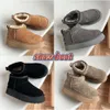 Uggit Austrália botas de grife tasman inverno pele de carneiro bota de neve Tazz Shearling plataforma Chinelos de pele mulheres slides Clássico ultra mini camurça botas de tornozelo de lã