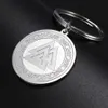 10P anneau en acier inoxydable Valknut porte-clés Viking noeud irlandais amulette païenne charme porte-anneau pendentif sac cadeau pour hommes femmes 321c