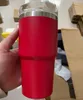 DHL com logotipo caneca co-branded 20 onças Tumbler palha de aço inoxidável montado em veículo americano copo de mesa de grande capacidade escritório u1108