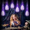 Andere evenementen Feestartikelen Halloween Hangende Spin Eierzakken met Verlichting Realistische Spinnen Spookhuis Rekwisieten voor Binnen Buiten Halloween Party Decor 230925