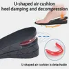 Pièces de chaussures Accessoires Semelle intérieure d'augmentation de la hauteur Modèle de rehaussement invisible Inserts de coussin d'air Semelles intérieures variables Coussinet de pied à coupe réglable 230926