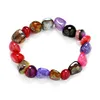 New Fashion Sexy Women Bracelets Amethyst Jasper Agate Lazuli Reiki Bracelets 7 Chakra Healing Crystals Natural Stone Chips Single268v