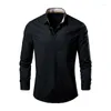 Camisas casuais masculinas plus size 8xl 7xl camisa de manga longa 2023 vestido de negócios cor sólida escritório marca de alta qualidade