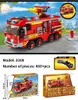 Caserma dei pompieri Modello Building Blocks Camion Elicottero Vigile del fuoco Mattoni Città Educativi Ragazzo Giocattoli per Bambini Regalo