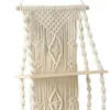 Kök förvaring handgjorda tofs macrame vägg hängande hylla boho bomull rep vävt tapestry växthängare flytande hemrumsdekor