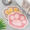 Tappeto Cartoon Cat Paw Floccaggio Tappeto Tappetino per la casa Camera da letto Bagno Tappetino antiscivolo Tappetino assorbente 230926