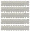 Porte-clés 50 pcs clair acrylique blancs porte-clés collier pendentif étiquettes transparentes pour les projets de bricolage accessoires en vinyle fournitures de fête 232a
