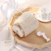 Evening Bags Full Pearl Beaded Women Wedding Party Bridal Tote Handbags Mini Fashion Bucket Bag Clutches Ladies Purses 230926