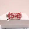 New grid collar, pet bell collar, bow tie, cat deduction, cat collar, cross-border blockbuster, manufacturer direct sales