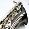 IL Belin New E Flat Baritone Saxophone Black Nickel Surface Professional Brass Music Instruments Sax gratis frakt