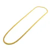 Chaînes 5mm / 30 pouces M / 24 pouces Gold Sier Plaqué Solide Cubain Curb Chaîne Mens Collier Hip Hop Bijoux Style Drop Livraison Colliers Pendentif Dhccd