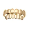 Grillz Dental Grills 14K Gold Sier Plated Hip Hop Teeth TOPP BOTTOM GRILL SET FOR MEN XNEW Högkvalitativ Drop Leverans smycken DHED6