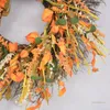 Decorative Flowers QX2E Halloween Themed Artificial Autumn Wreath Seasonal Home Bedroom Wall Decors