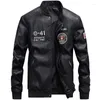 Men's Fur Collar The Spring And Autumn Period PU Leather Jacket Locomotive Clothing Fashion Leisure Coat