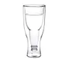 Verres Verre à bière à double paroi Hopside Longneck à l'envers cadeau inversé boire transparent créatif verre à vin tasse LJ200821237K