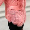 Women's Leather 2023 High Quality Genuine Sheepskin Jackets Women 90%white Duck Down Coat Female Fur Collar Cl