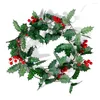 Dekorative Blumen, 2 m, für Weihnachten, künstliche Stechpalmenblätter, Rankengirlande, rote Beeren, Kranz, Hochzeit, Party, Zuhause, Vasendekoration, Bastelpflanze