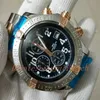 Luxury Factory s Super Orologi da uomo edizione Blackbird orologi da uomo 1-12 marcatura orologio cronografo al quarzo BALCK DIAL orologio da uomo wr226W