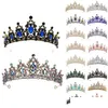 Haarspeldjes Haarspeldjes Op maat gemaakt ontwerp Retro barok Strass Kroon Halloween Accessoires Meisje Glanzende Tiara's Verjaardagsfeestje Kronen Dr Dhrsh