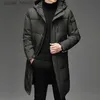 Parkas pour hommes Nouvelle mode hommes 90% duvet de canard blanc vestes à capuche hommes hiver épais chaud imperméable Parka pardessus doudoune longue Parka 5XL L230926