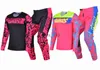 Men's Tracksuits Pink Jersey Pants Motocross Gear Set Racing Bmx Race Enduro Outfit Moto Cross Suit Willbros Motorcycle Kits For Woman Lady x0926