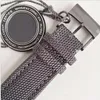 Luxus-Herrenuhren, Saphirglas, 44 mm, Stahllünette, schwarzes Nylonarmband, Asia 2813, automatische mechanische Modearmbanduhren282K