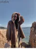 Womens Fur Faux Long Coat Imitation Mink Hooded Coats Women Winter i Outwear Female Clothing Veste Femme FCY4949 230925