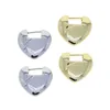 Luxury Designer Crack Opening Big Love Heart Lock Stud Earrings Iced Out Bright Smooth Fashion Hip Hop Women Lady Festival Gift Jewelry