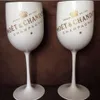 Coupes de champagne blanc en plastique pour fête de vin, verre à Cocktail, flûtes à Champagne MOET, LJ2008213299