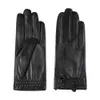 Five Fingers Gloves High Quality Autumn Winter 100 Geniune Sheepskin Leather Men Driving Mittens Warm Touch Screen Male Windproof S2197 230925