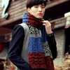 European and American Bandana Scarf Cotton Linen Yarn-dyed Striped Scarves Tassel Long Shawl Male Accessories