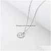 Collane con ciondolo Collana in acciaio inossidabile all'ingrosso Yingyang per donna Uomo regalo Collare di gioielli di moda Nuovi gioielli di ispirazione Goccia Dhm6W