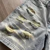 Hellstar Tasarımcı Erkek Pantolon Sokak Hip Hop Gündelik Moda Nefes Alabilir Şort Kot Streting Asya Boyutu S-XL C1