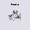 Stainless Steel Blank Post Earring Studs Base Pins With Earring Plug Findings Ear Back For DIY Jewelry Making