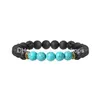 Pärlstav lava rock armband yoga energi sten 8mm lapislazi ojo de tigre power pärlor för man smycken droppleverans armband dh4mh