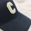 Autumn C-Letter Caps Sports Baseball Ball Designer Hats Winter Luksus Baseball Hat Hat Kat Women's C Deep Blue C-Word Ha Knrl